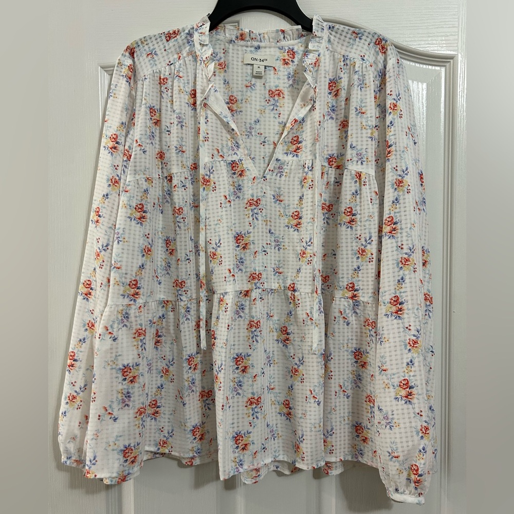 Chic Boho Floral Blouse
